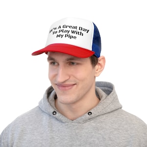 Plumber Hat, It&#39;s A Great Day To Play With My Pipe Hat, Plumbing Hat, Funny Plumber Gift, Plumber Christmas Hat Gift, Gift For Him.