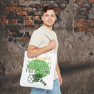 Pickleball Tote Bag, Funny Saying Sports Bag for On-the-Go Players, Gift for Pickleball Enthusiasts, Reusable Shopping Tote, Shoulder Bag,