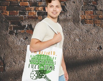Funny Pickleball Tote Bag: Sports Lover Gift
