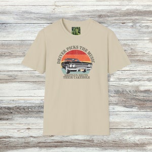 Driver Picks the Music Shotgun Shuts His Cakehole Tshirt, Supernatural Tshirt, Dean Tshirt, Funny Tshirt, Humorous Tshirt, TV Show Tshirt