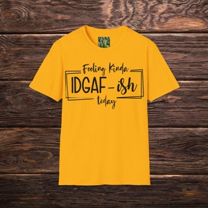 Feeling Kinda IDGAF-ish Today Tshirt, WTF Tshirt, Funny Tshirt, Adult Life Tshirt, Sarcastic Tshirt, Adult Humor Tshirt