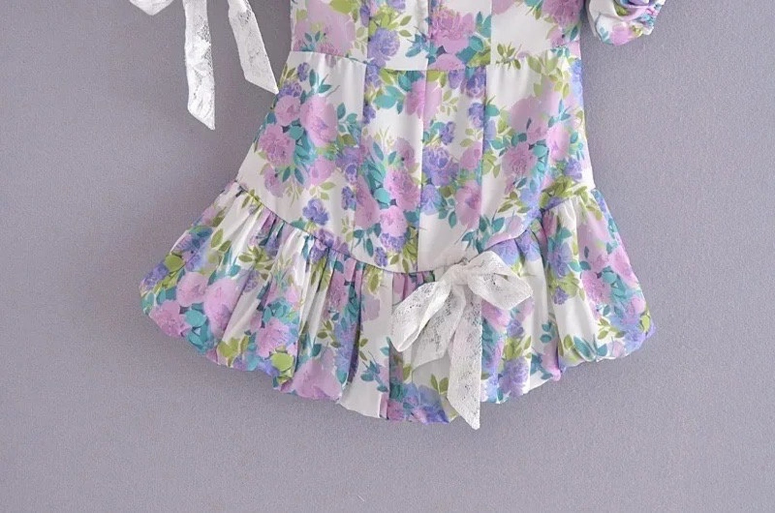 Sarah Floral Mini Dress Teen Floral Mini Dress Floral Ruffle - Etsy