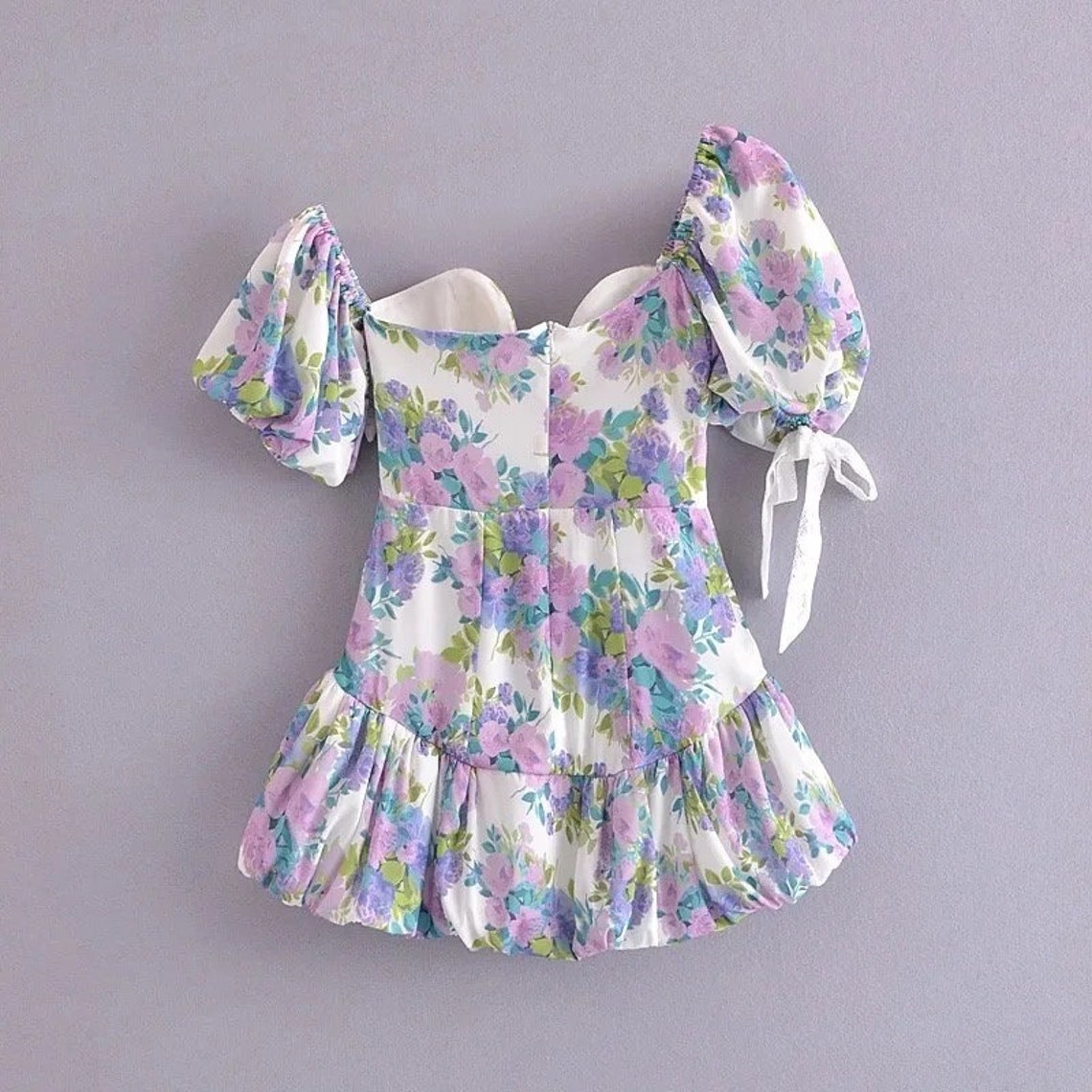 Sarah Floral Mini Dress Teen Floral Mini Dress Floral Ruffle - Etsy
