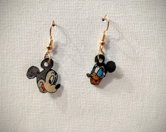 Disney Mickey Mouse and Donald Duck Earrings