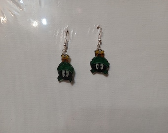 Marvin the Martian earrings
