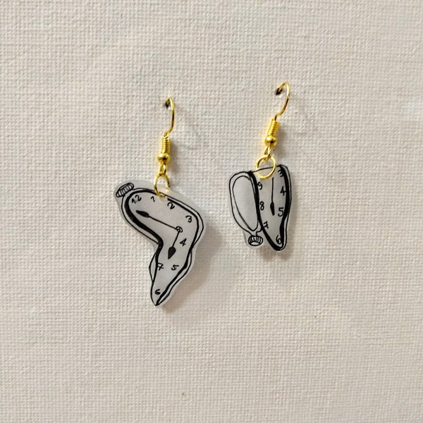 Dali Melting Clock Earrings