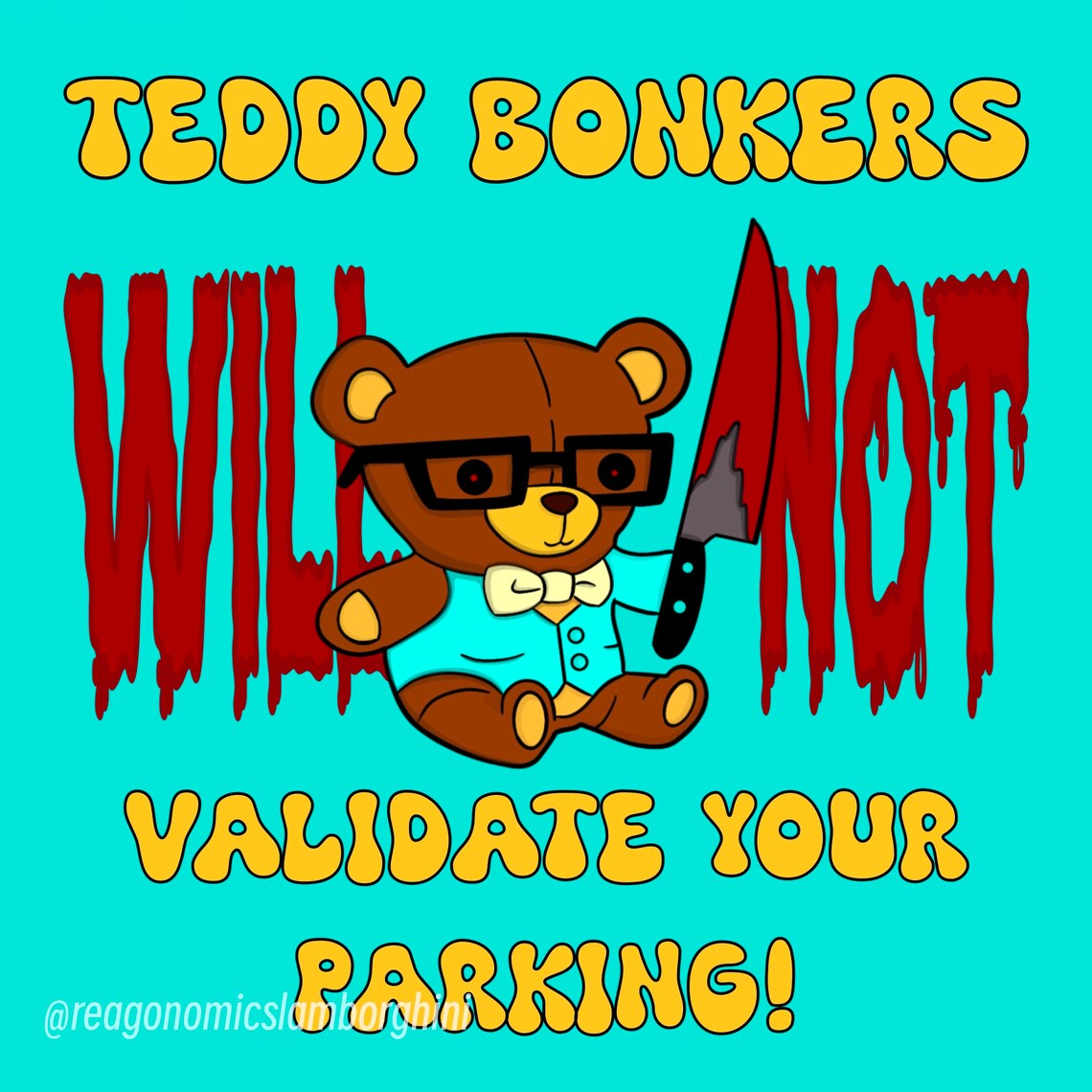 Teddy Bonkers, American Dad Sticker - Etsy