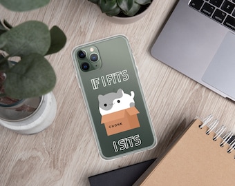 Cute Cat Clear iPhone Case