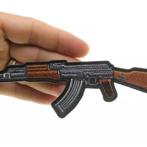 AK-47 Gun Patch - Iron on Patch - Embroidered Patch - Applique - 2nd ...