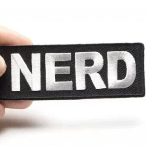 Nerd Patch - Iron on patch - Embroidered patch - Applique