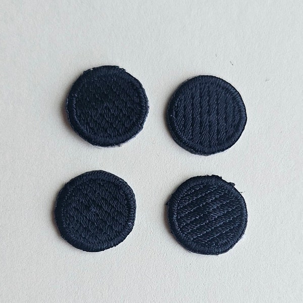 Polka Dot  (set of 4 ) - Iron on patch - Embroidered patch - Applique