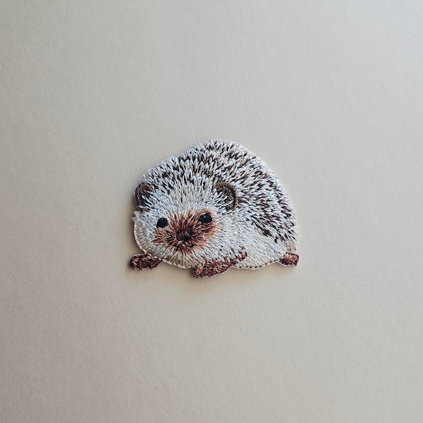 Hedgehog Applique Patch - Animal, Pet Badge 1-3/4" (Iron on)