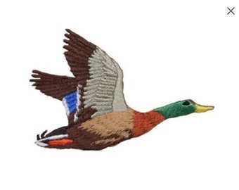 Mallard Duck Patch - iron on patch - Embroidered patch - Applique