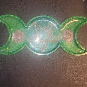 Triple moon tea candle holder