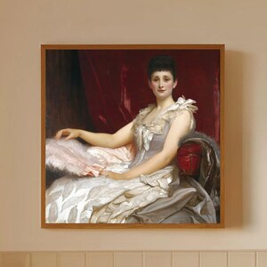 Portrait Of Amy Augusta, Lady Coleridge Frederic Leighton Painting Print| Timeless Victorian Art| classic art decor| historical wall art