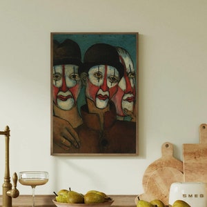 Trois mimes Francis Picabia Art Print - Modernist Masterpiece - Unique Home Decor - Perfect Gift for Art Lovers