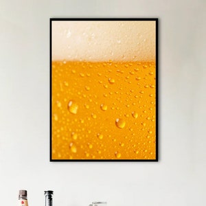 Beer Wall Art | Craft Beer Print | Modern Bar Decor | Homebrew Lover Gift | Beer Enthusiast Poster | man cave wall art | home bar art