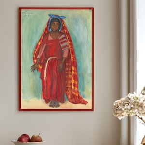 Sarah (1936) Nils Dardel Art Print – Captivating Modernist Artwork, Scandinavian art, avant-garde art, Swedish artist, Nordic art print