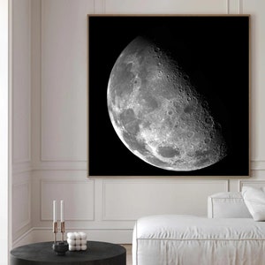 Moon photography| Astronaut Photography Print| Space Exploration Wall Art| space photography| space decor|  cosmic wall art