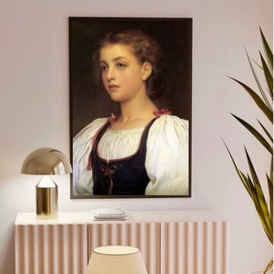 Biondina Frederic Leighton Painting Print| Timeless Victorian Art| classic art decor| historical wall art| art lover gift