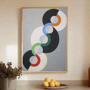 Endless Rhythm Robert Delaunay Poster - Abstract Poster - bold colour art - home decor - Poster art