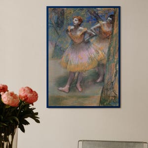 Zwei Tänzer (1893–1898) von Edgar Degas Kunstdruck | Impressionistische Ballettkunst | Vintage Ballerina Tanzplakat