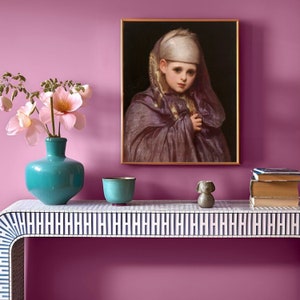 Little Fatima Frederic Leighton Painting Print| Timeless Victorian Art| classic art decor| historical wall art| art lover gift