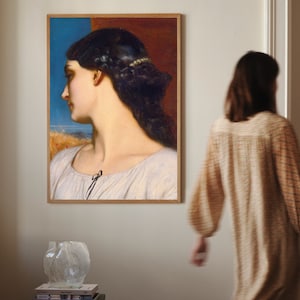 La Nanna (Sunny Hours) Frederic Leighton Painting Print| Timeless Victorian Art| classic art decor| historical wall art| art lover gift