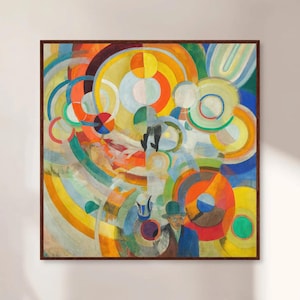 Manège de Cochons (1922) by Robert Delaunay Art Print | Orphism Abstract Masterpiece | Vibrant Cubist Wall Decor