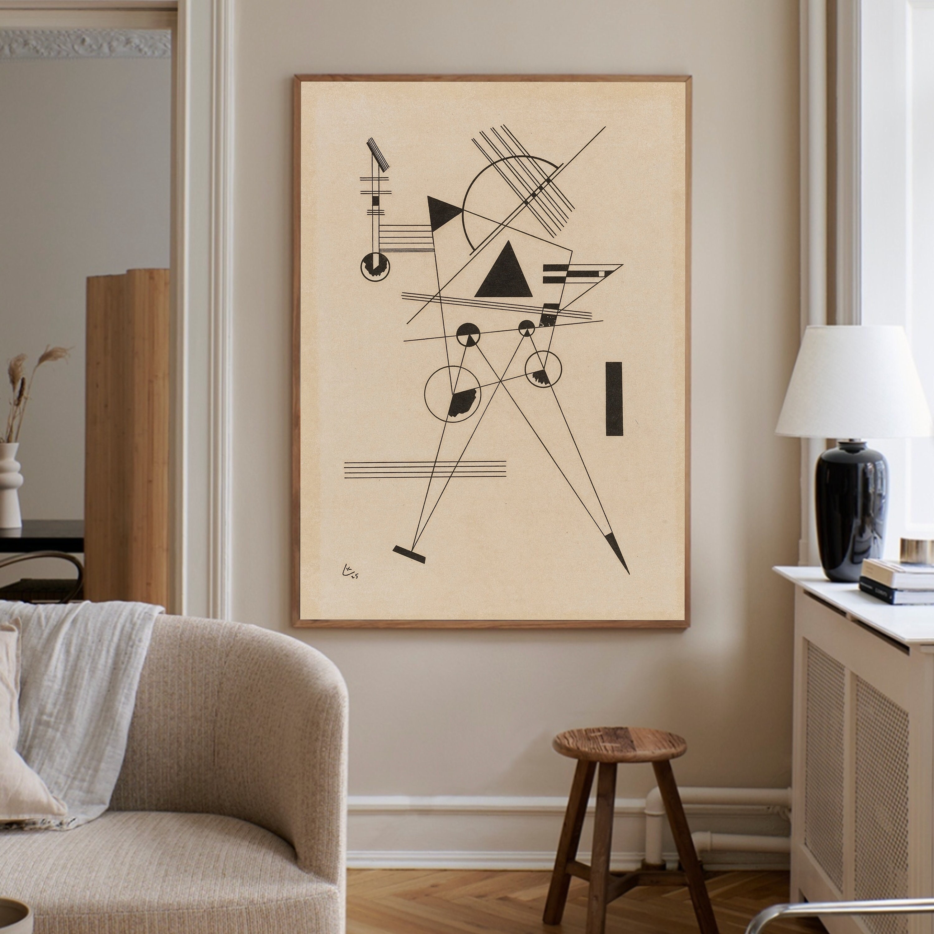 ワシリー・カンディンスキー リトグラフ No. 1 アートプリント – 幾何