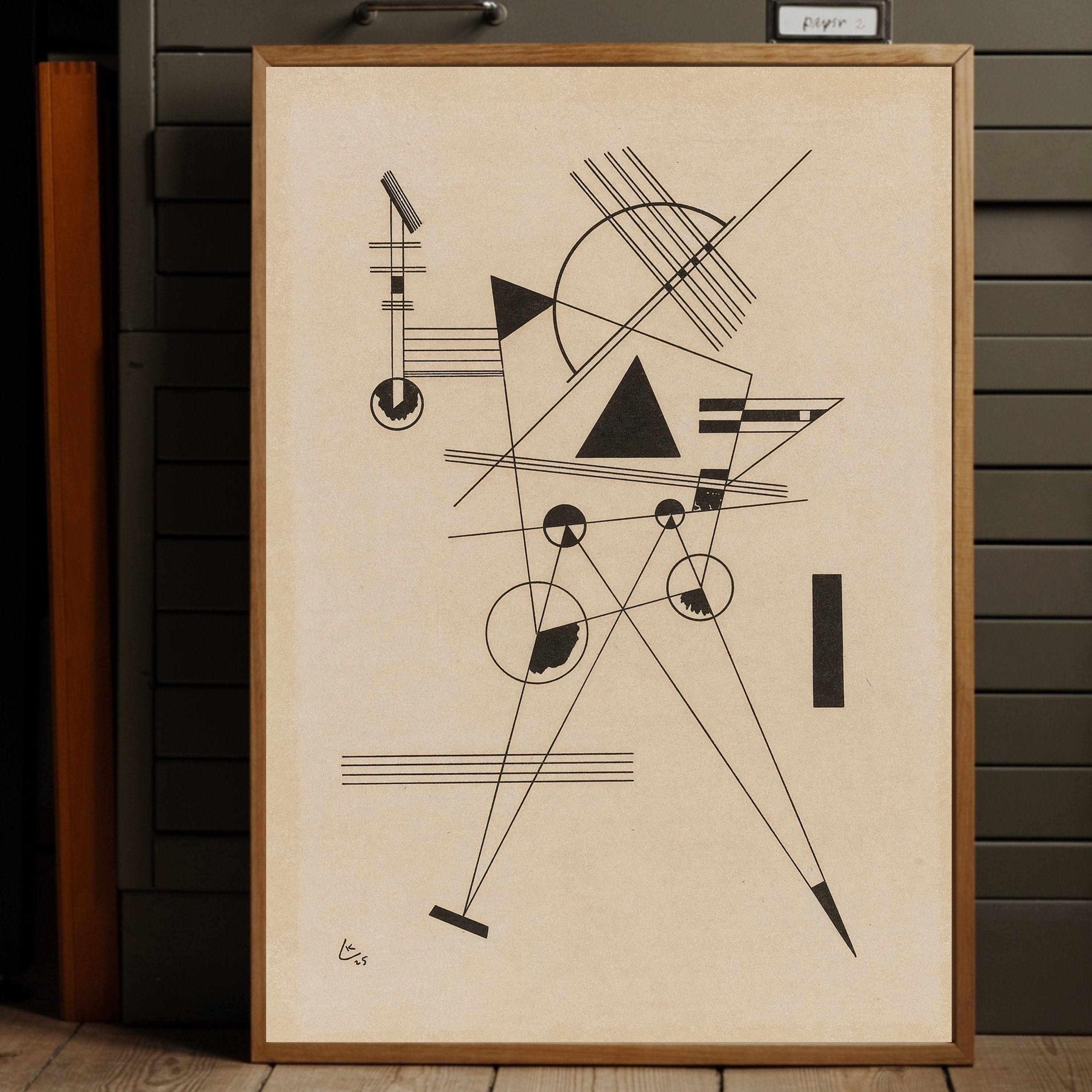 ワシリー・カンディンスキー リトグラフ No. 1 アートプリント – 幾何