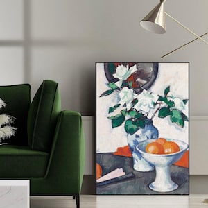 White Roses (c. 1924) by Samuel John Peploe Art Print | Scottish Colourist Still Life | Elegant Floral Wall Art