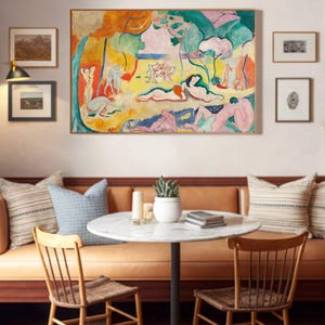 Le Bonheur de Vivre (The Joy of Life) (1905-1906) by Henri Matisse Art Print | Fauvist Masterpiece | Colorful Abstract Wall Art