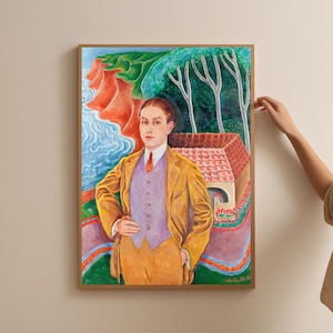Rolf De Maré Nils Dardel Art Print – Captivating Modernist Artwork, Scandinavian art, avant-garde art, Swedish artist, Nordic art print