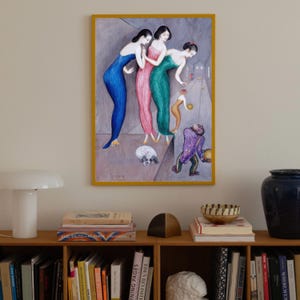 Dreams and Fantasies no.1 (1922) Nils Dardel Art Print, Modernist Art, Scandinavian art, avant-garde art, Swedish artist, Nordic art print