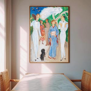 Påfåglar (1918) Nils Dardel Art Print – Captivating Modernist Artwork, Scandinavian art, avant-garde art, Swedish artist, Nordic art print