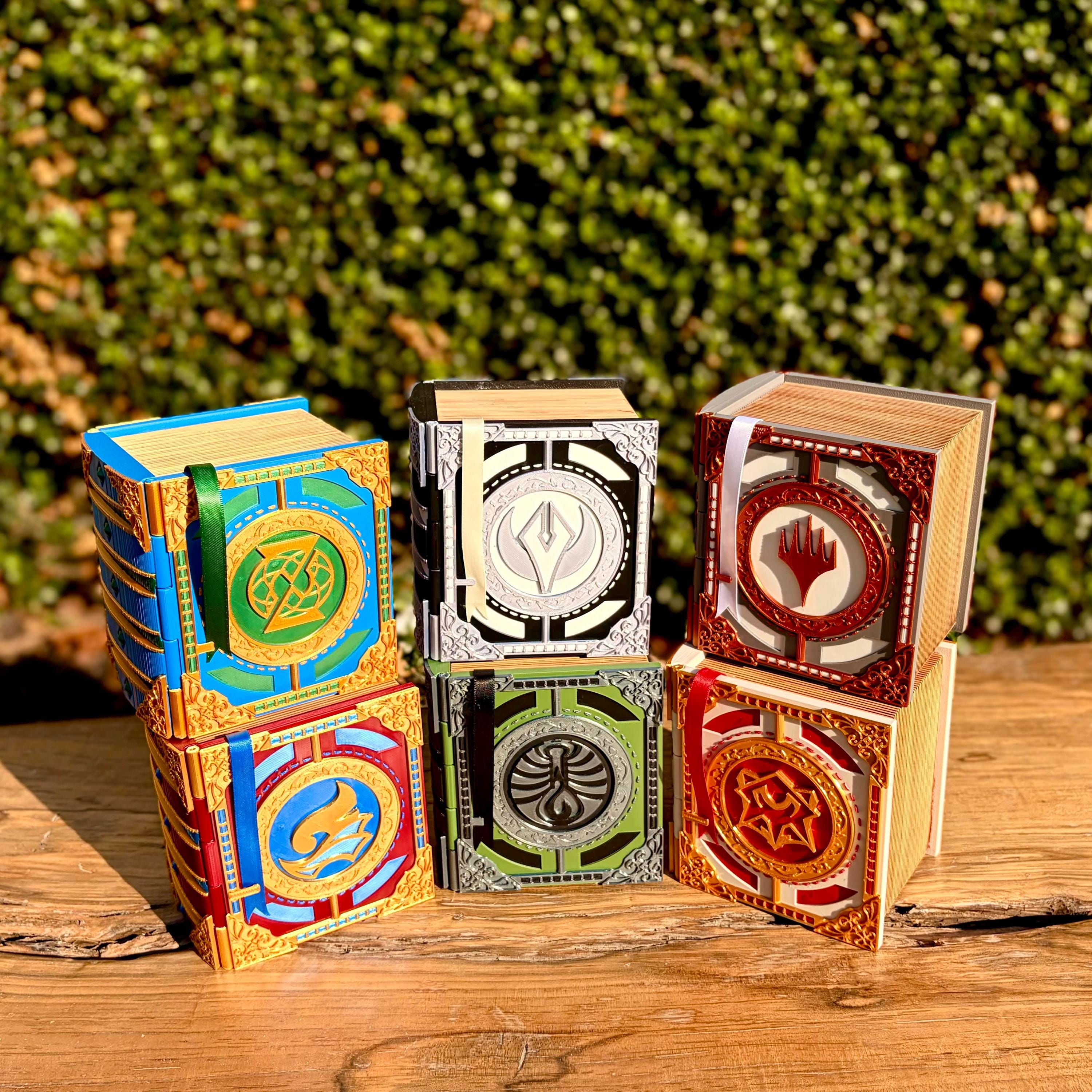 mtg custom commander deck box Personalized Hardwood Commander Deck Box with Counter & Token Storage main image 1