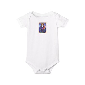 Saint Stylianos Infant Jersey One Piece Baby Bodysuit, Cute Graphic Baby Outfit, Newborn Gift, Baby Shower Apparel, Artsy Toddler Onesie