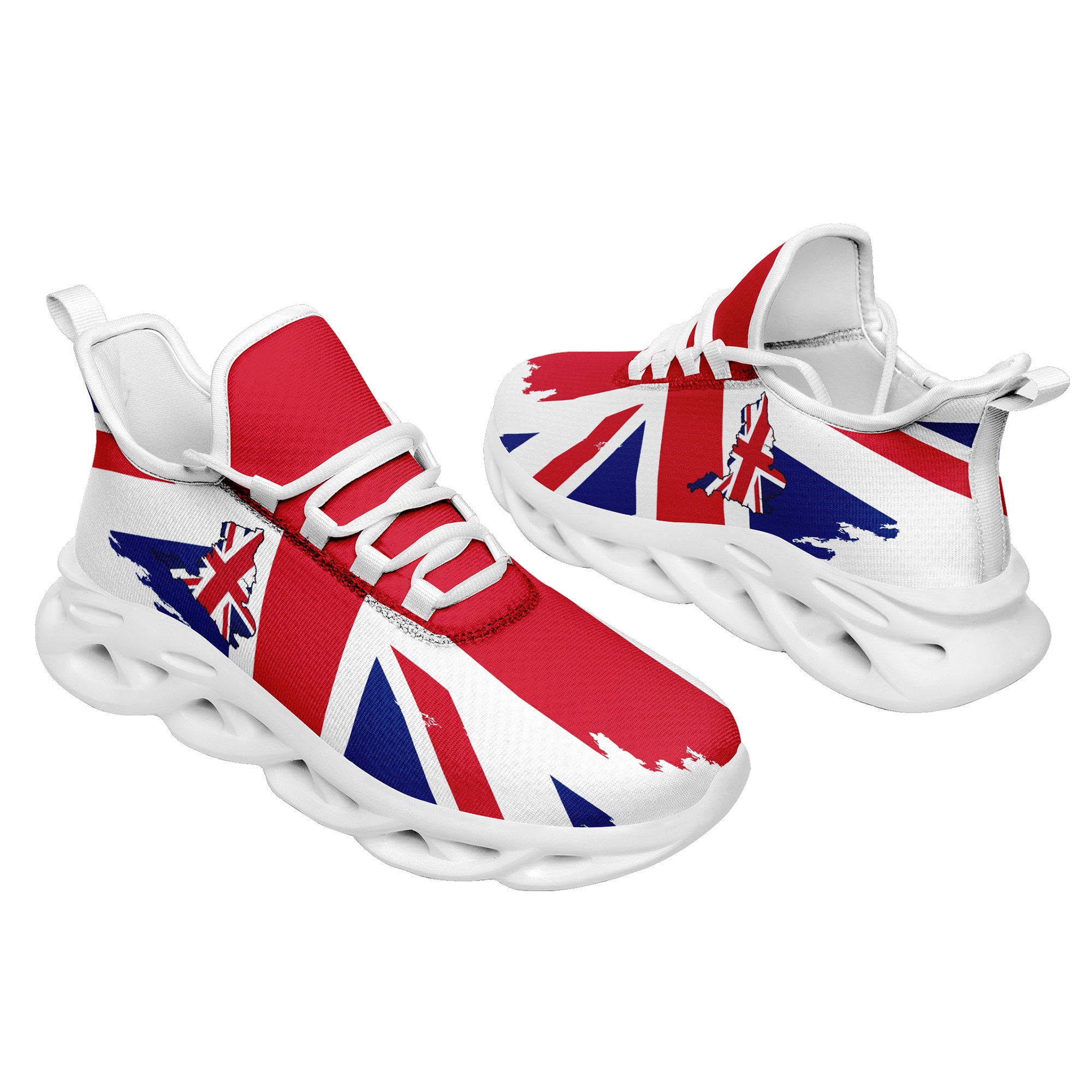 Custom Patriotic Sneaker,personalized Fashion Sports Shoes,uk Flag