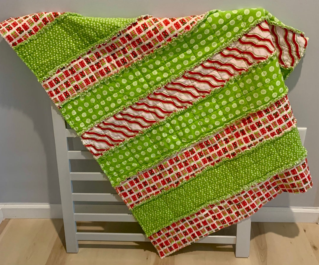 Whimsical Handmade Christmas Quilt Etsy