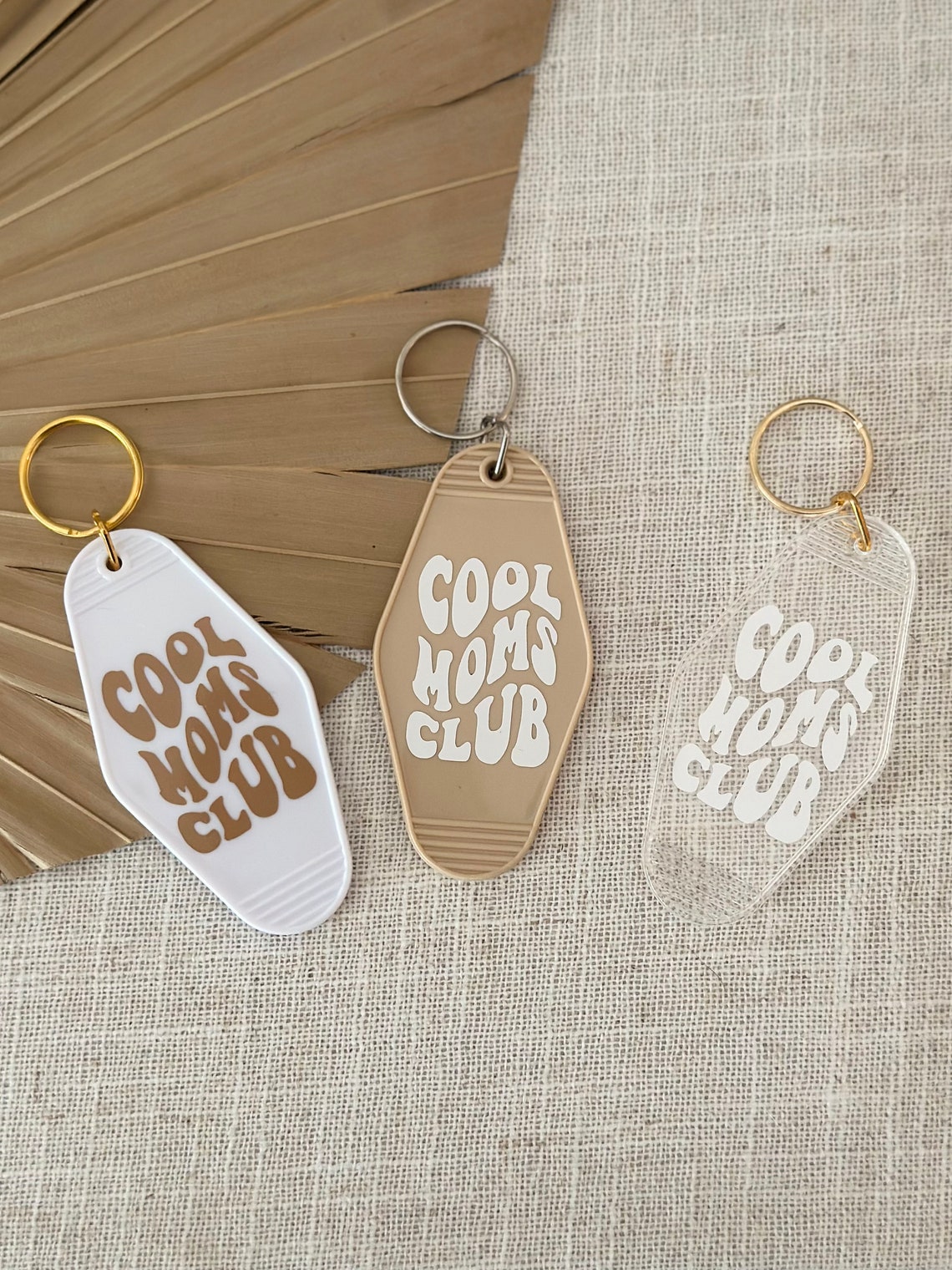 Cool Moms Club Keychain, Motel Keychain, Summer Accessory, Retro ...
