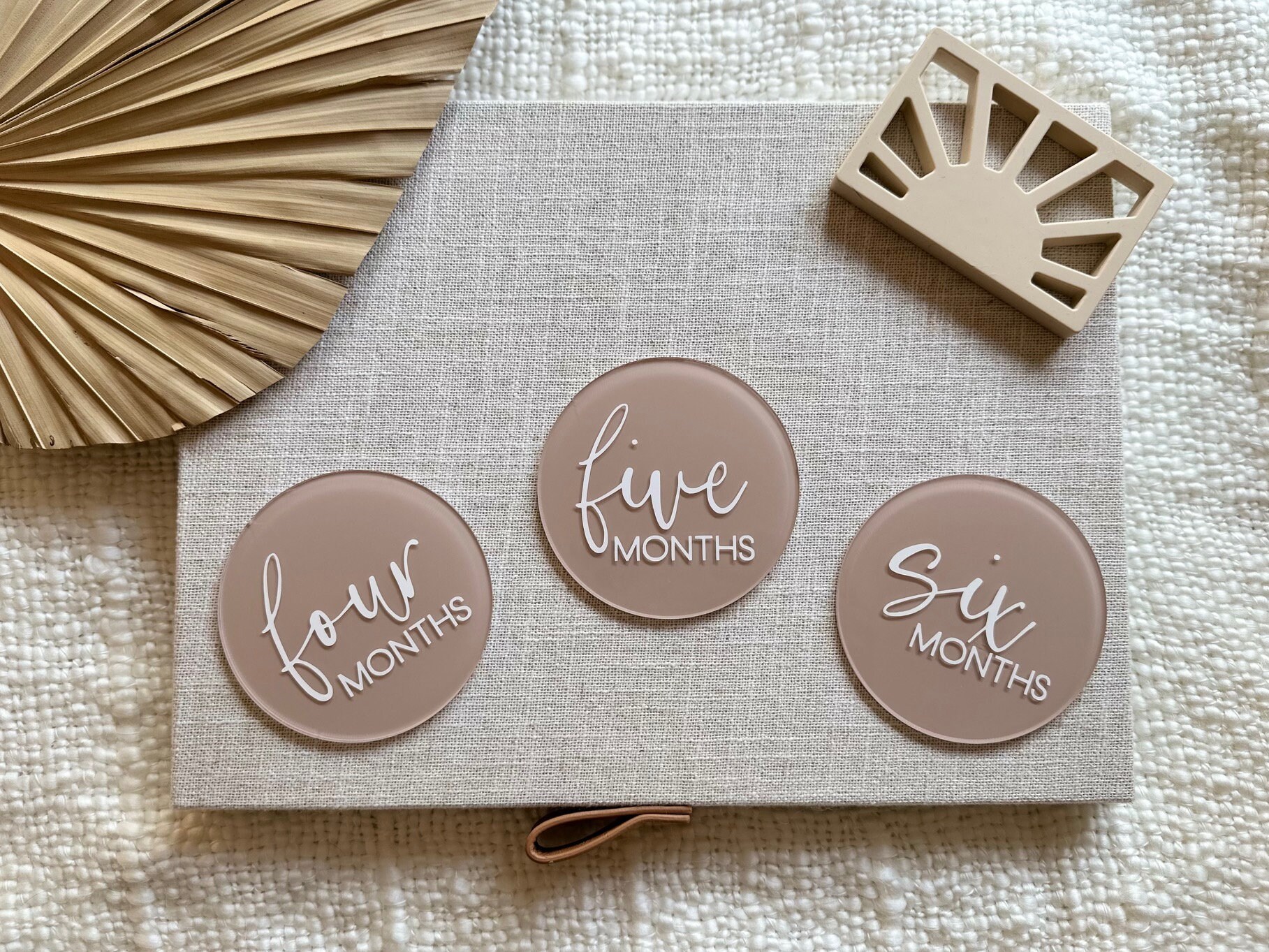 Acrylic Baby Monthly Milestone Discs, Baby Photo Prop, Gifts for Baby ...