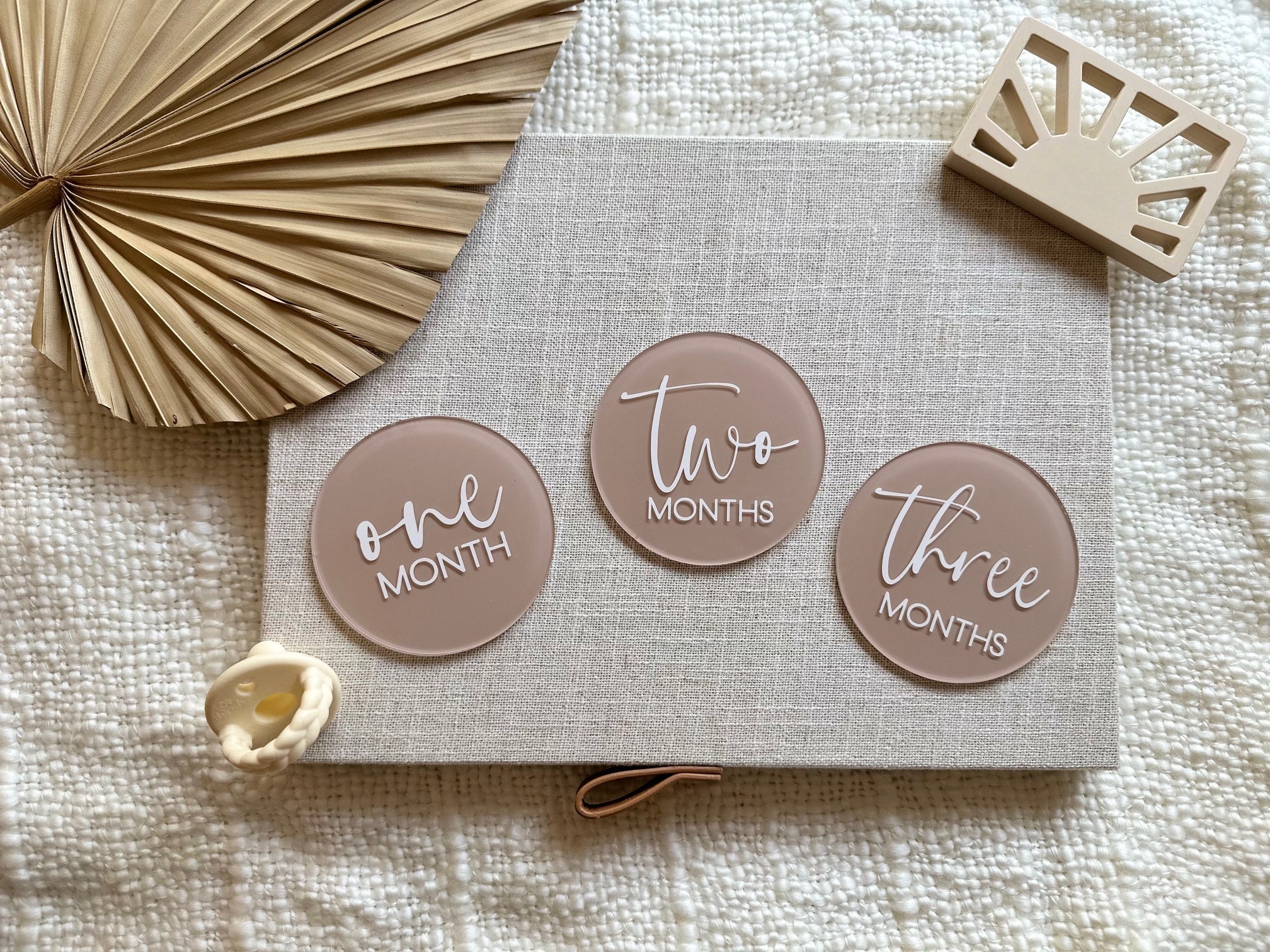 Acrylic Baby Monthly Milestone Discs, Baby Photo Prop, Gifts for Baby ...