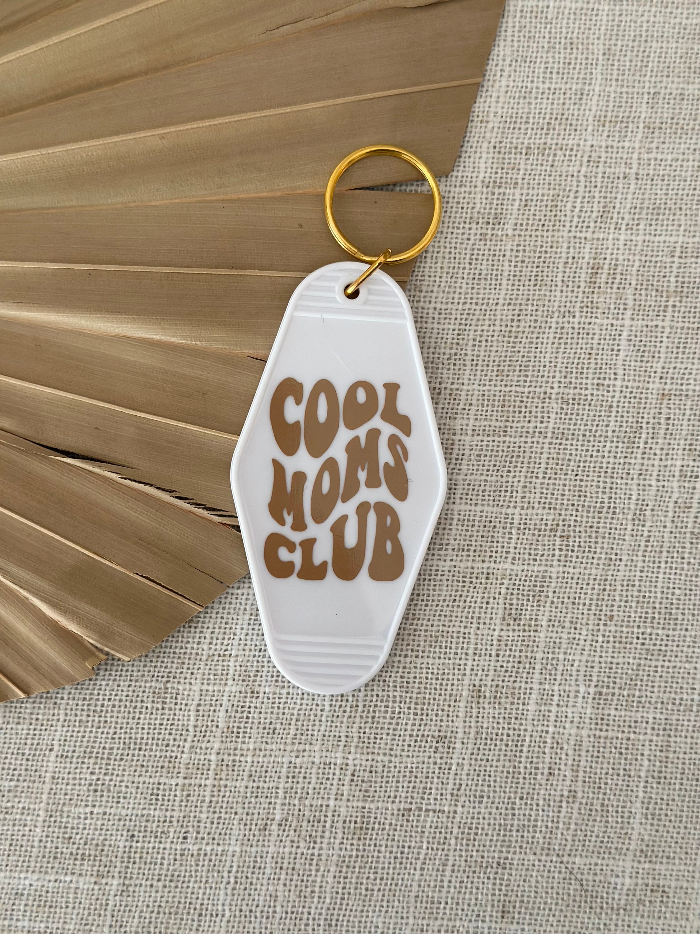 Cool Moms Club Keychain, Motel Keychain, Summer Accessory, Retro ...