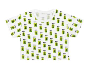 Brat x Substance Crop Tee (AOP)