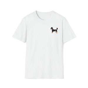 Standard Poodle with Bubble Gum Logo- Unisex Softstyle T-Shirt