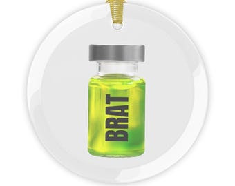 Brat x The Substance Glass Ornaments