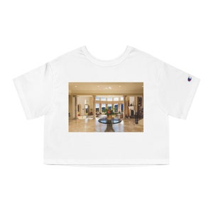Britney Spears Living Room Champion Women&#39;s Heritage Cropped T-Shirt