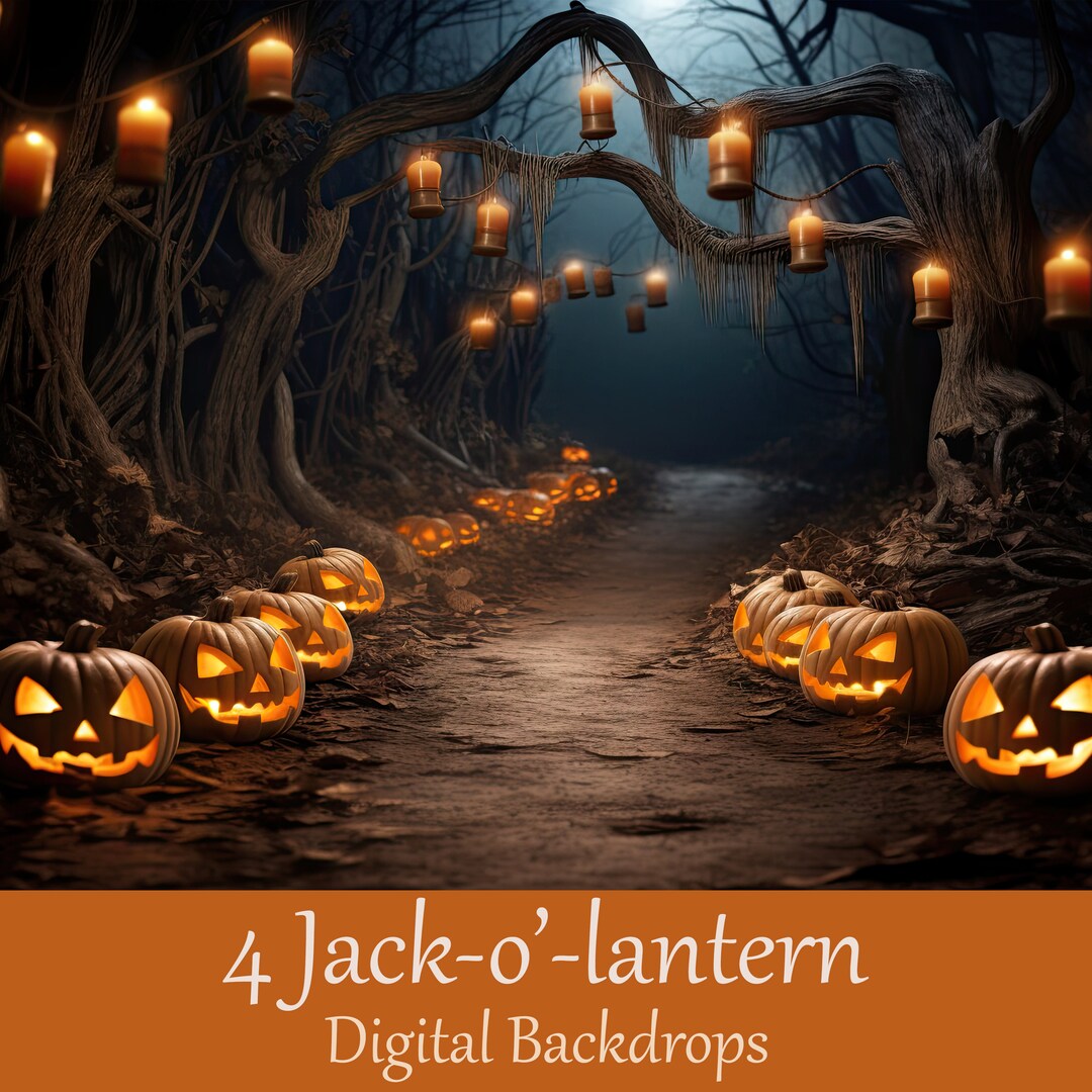 HALLOWEEN BACKDROP. Digital Download. Portrait Backdrop. 4 Clean ...