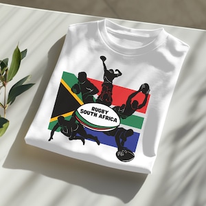 Unisex South Africa Rugby Team Rugby Shirt | South African Flag Rugby Graphic Tee | Sports Team Merch | Athletic Gear | Sport Player T-Shirt